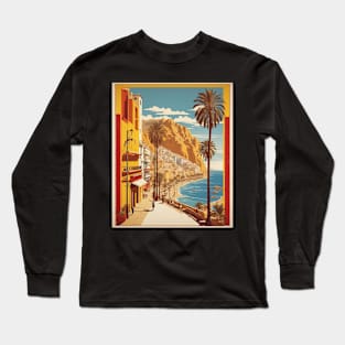 Alicante Spain Travel Tourism Retro Vintage Art Long Sleeve T-Shirt